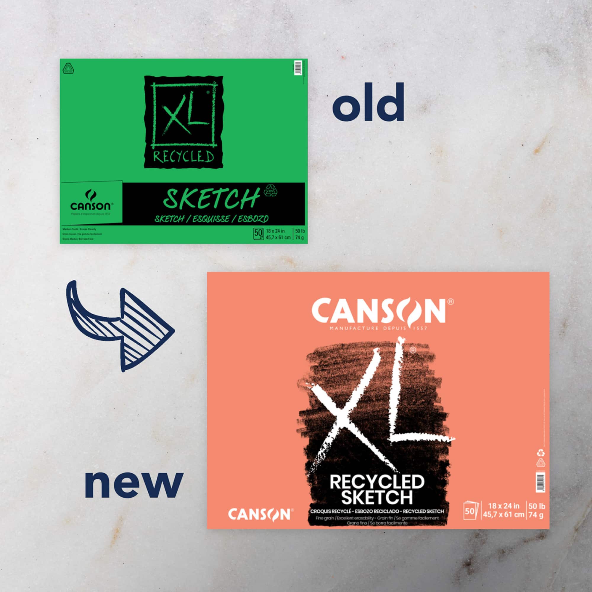 Canson® XL® Recycled Sketch Pad, 18" x 24"